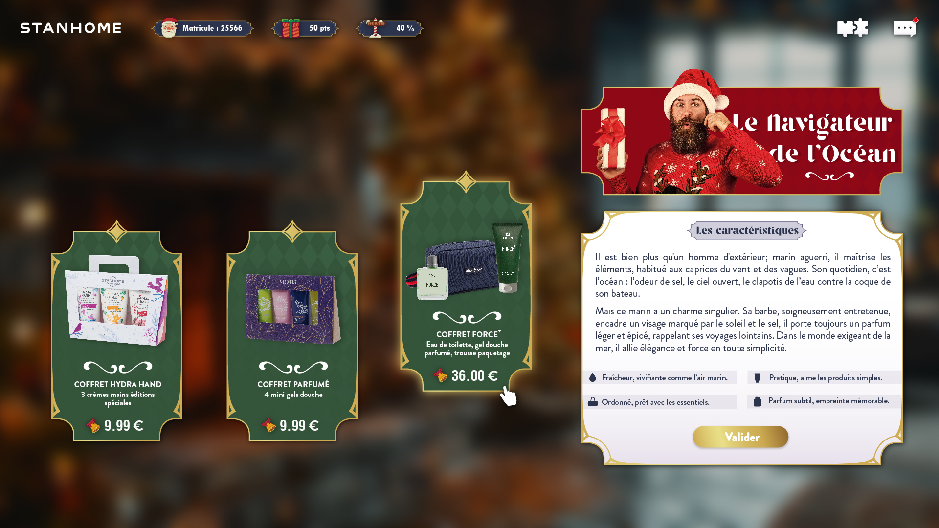Jeu digital Stanhome : préparation des cadeaux pour toute la famille.